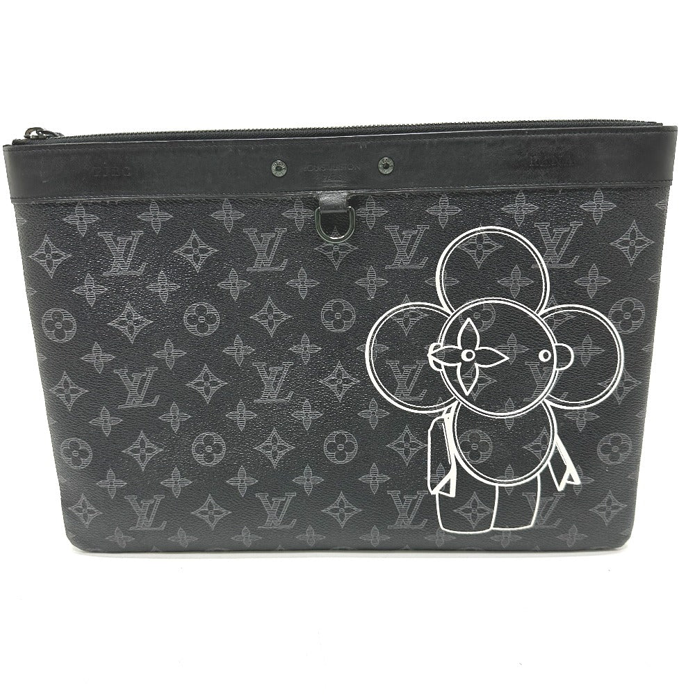 LOUIS VUITTON Clutch bag M52904 Monogram Eclipse Canvas black Bag Monogram Eclipse Pochette Apollo Vivienne mens Used