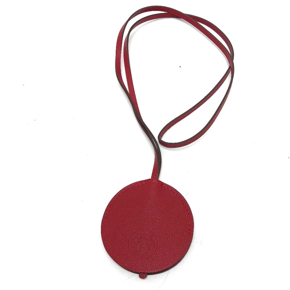 HERMES Necklace Vaugham Red mirror / mirror Miroir Women Used