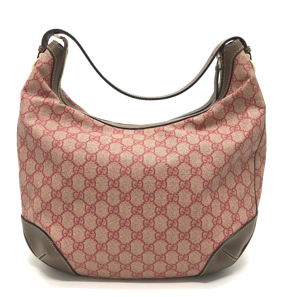 GUCCI Shoulder Bag 309618 GG Supreme Canvas Brown / Red GG hobo/shoulder Women Used