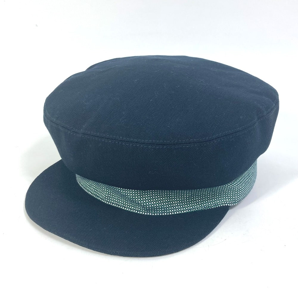 HERMES Casquette Cotton, Hemp Navy Serie CAVALE Casquette Women 58 Used