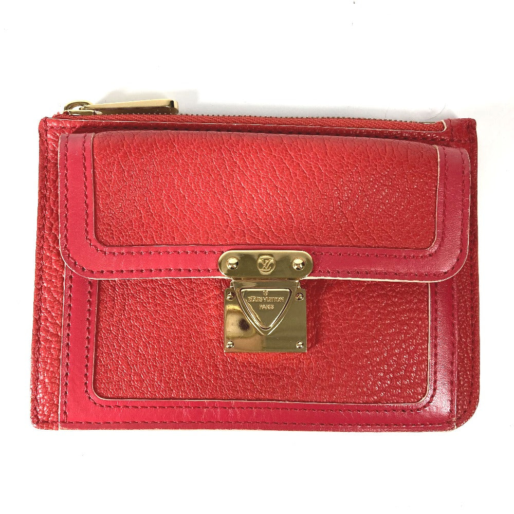 LOUIS VUITTON Coin case M91938 Suhari leather Red Suhari Unseparable PM