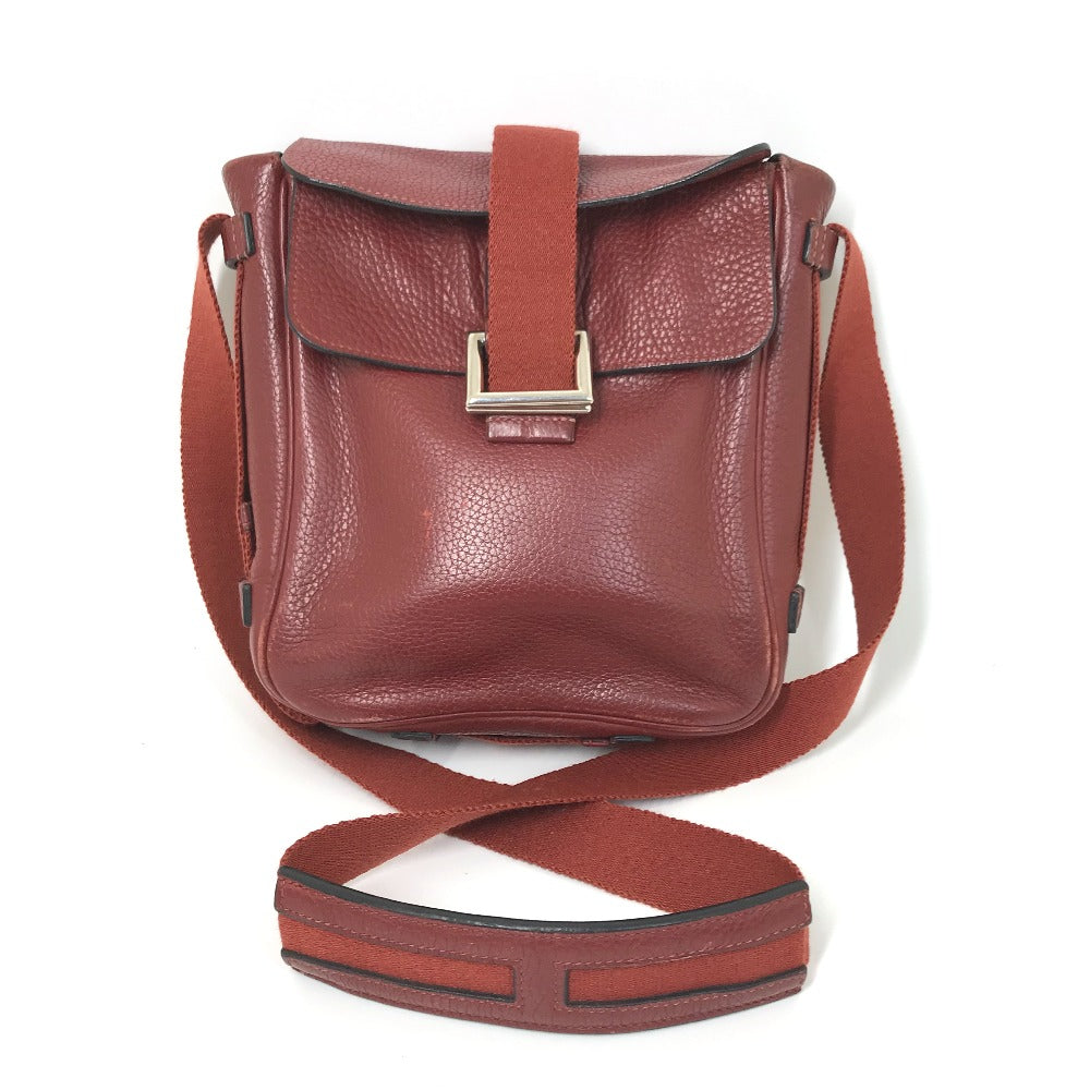 HERMES Shoulder Bag Taurillon Clemence Red Crossbody bag Tibet PM Women Used