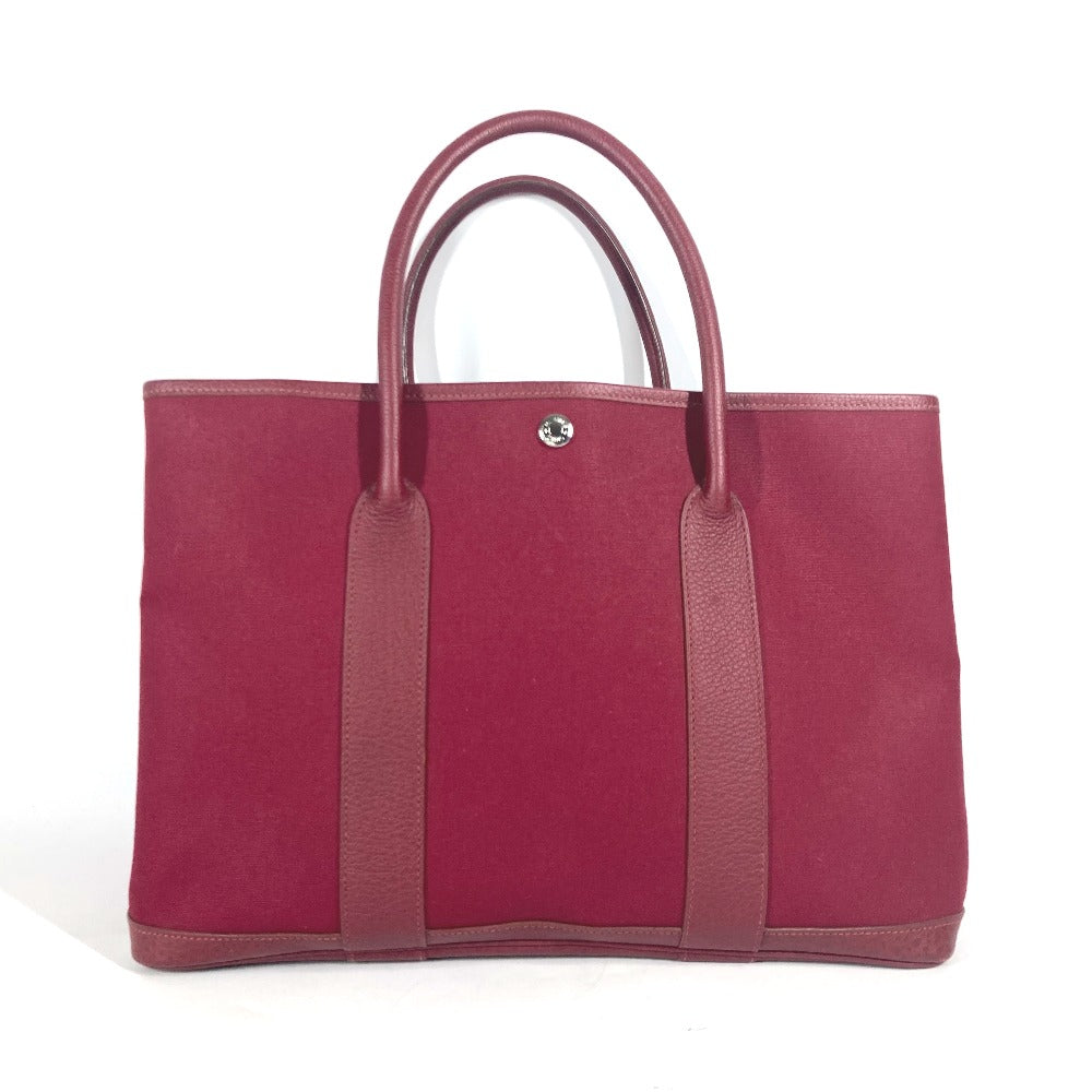HERMES Shoulder Bag Toile Officier, Negonda Red Garden party PM Women Used