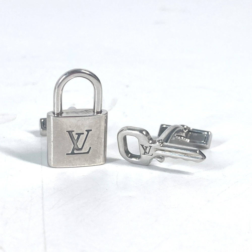 LOUIS VUITTON cuffs M64600 AG925 Silver Button de Manchette Cadena and Clay