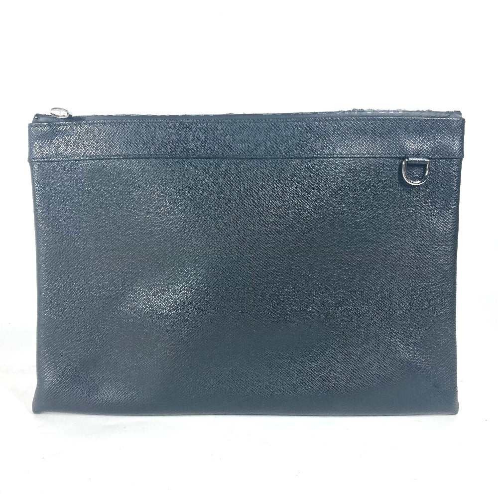 LOUIS VUITTON Clutch bag M30086 Taiga Leather black Taiga Pochette Apollo