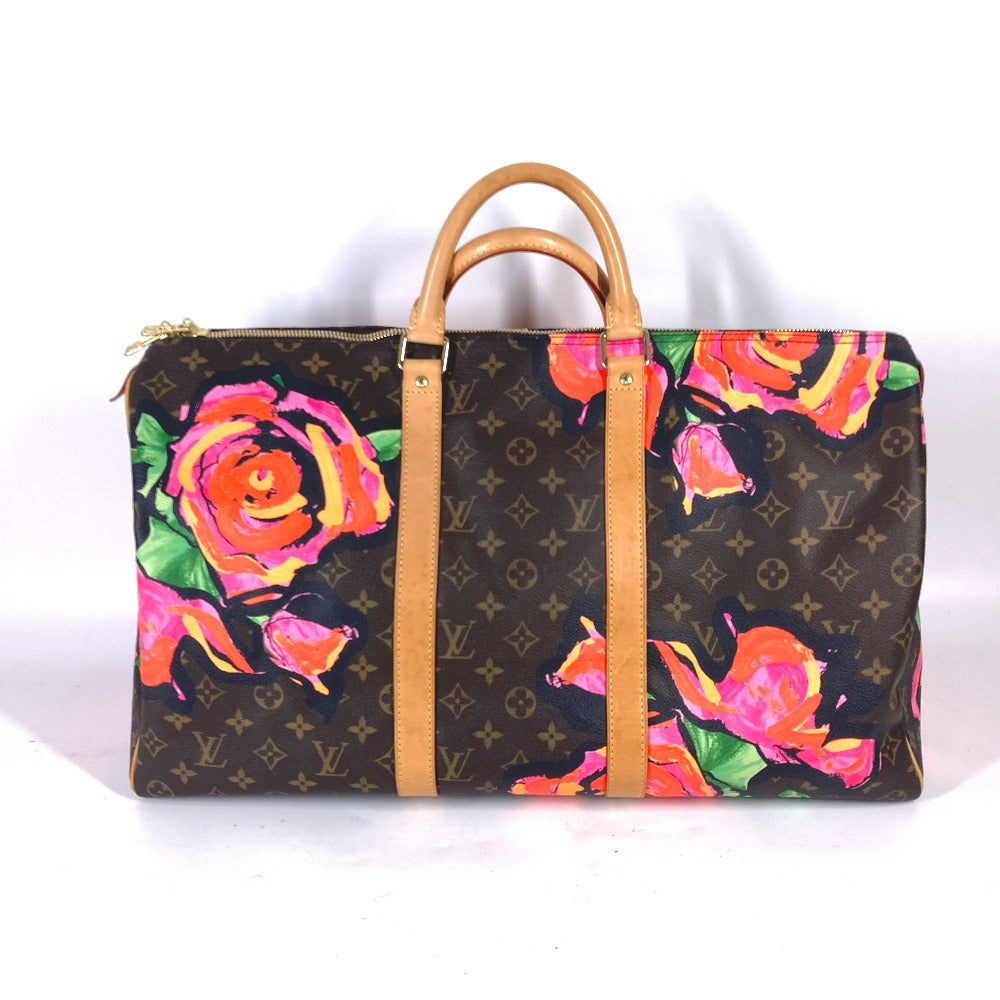 LOUIS VUITTON Boston Duffel bag M48605 Monogram canvas Brown Monogram Rose Keepall 50