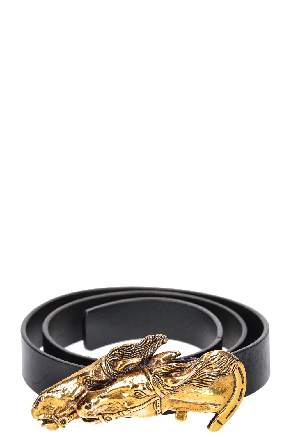 GUCCI Double Horse Belt Black