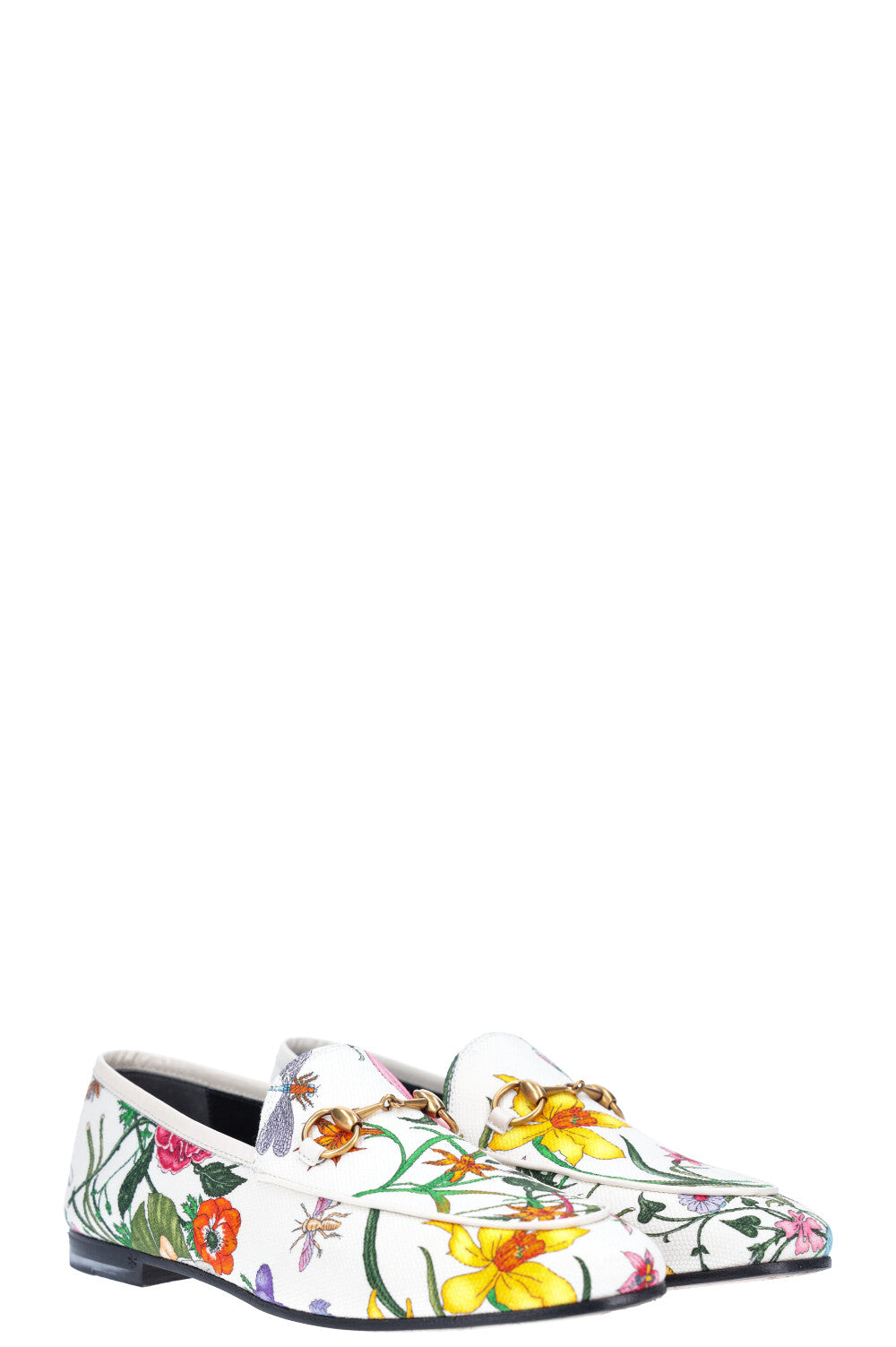 GUCCI Jordaan Flats Canvas Flora