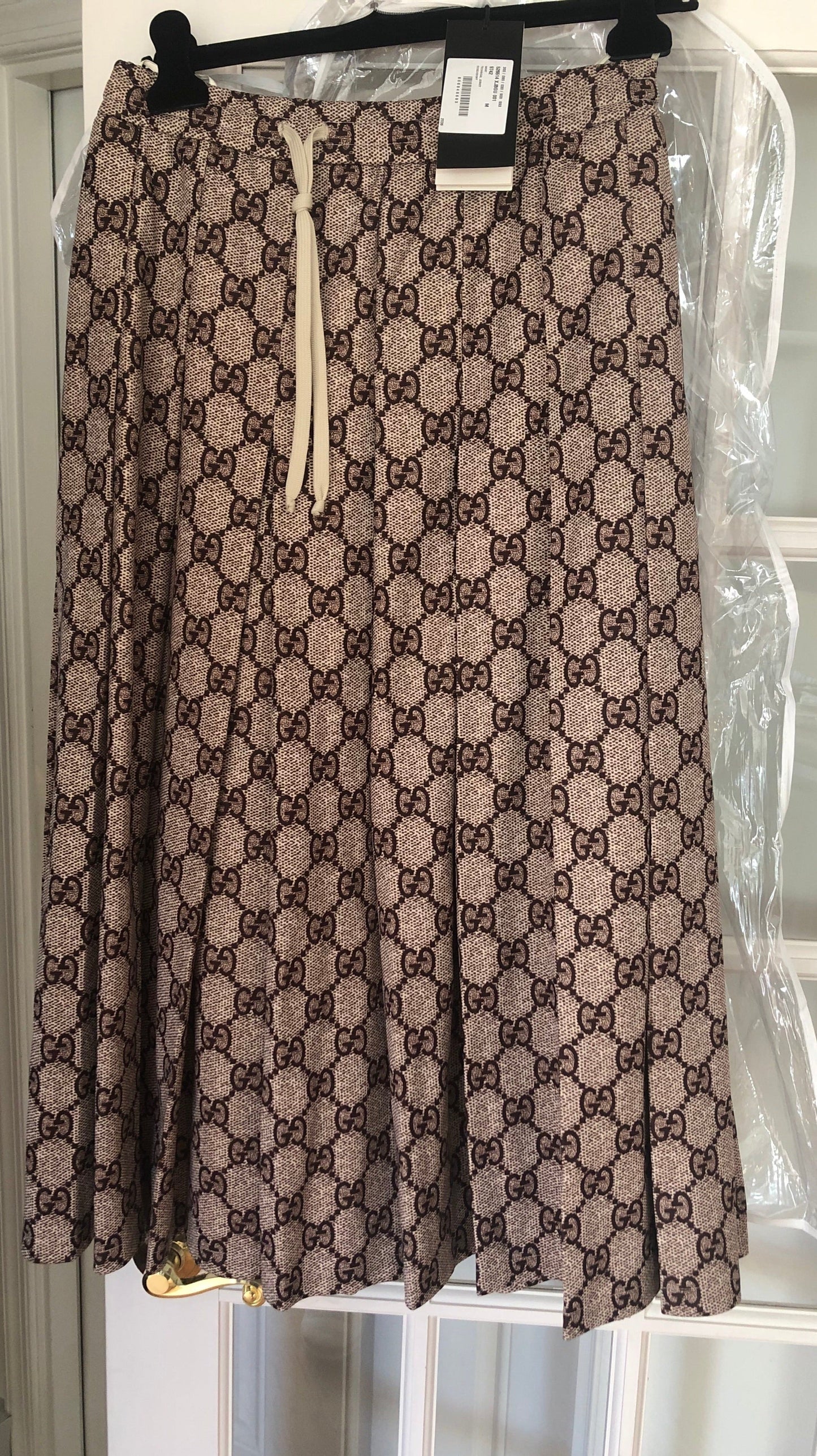 Gucci Interlocking GG Supreme Pleated Skirt