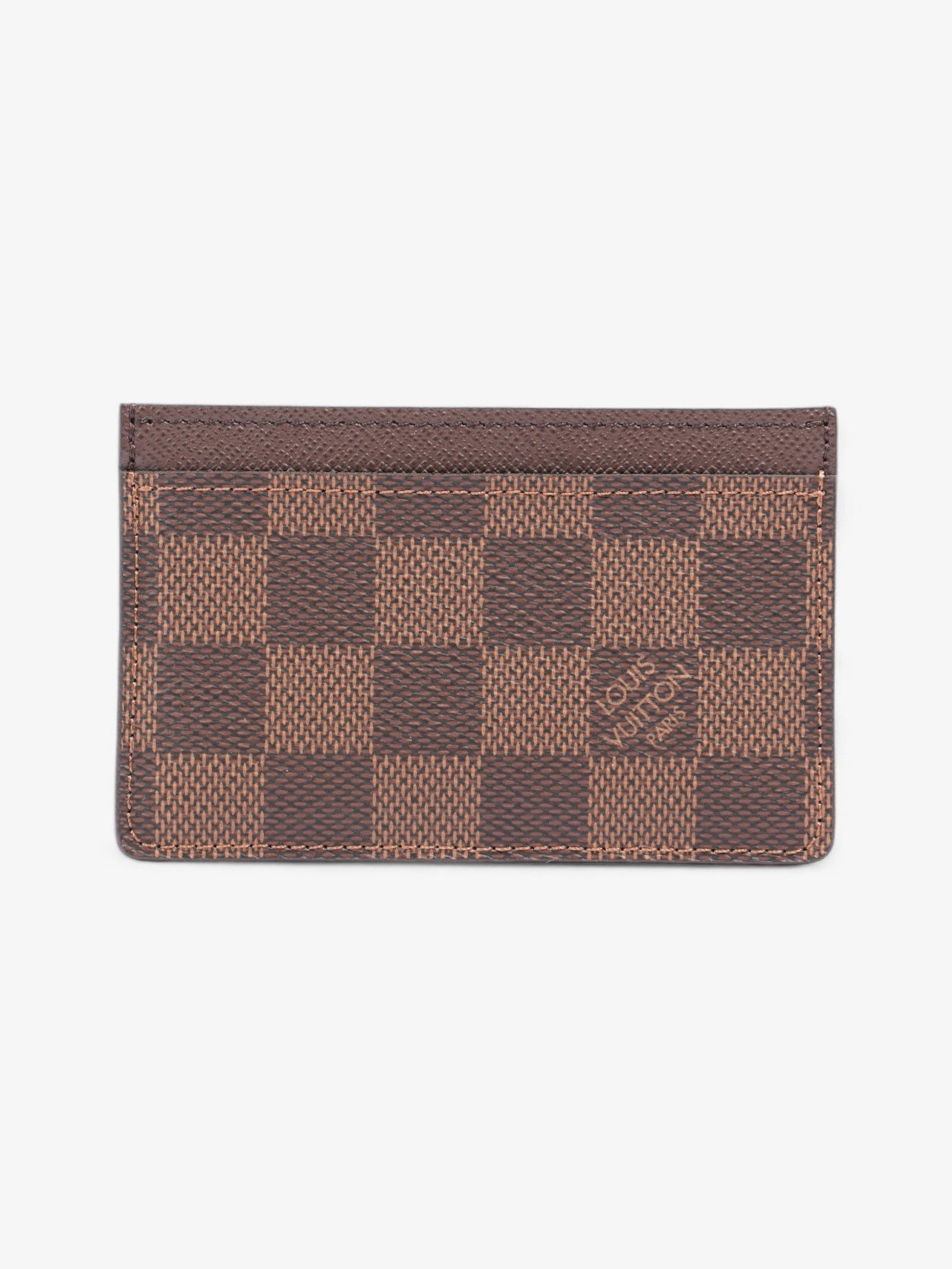 Louis Vuitton Card Holder Damier Ebene Coated Canvas