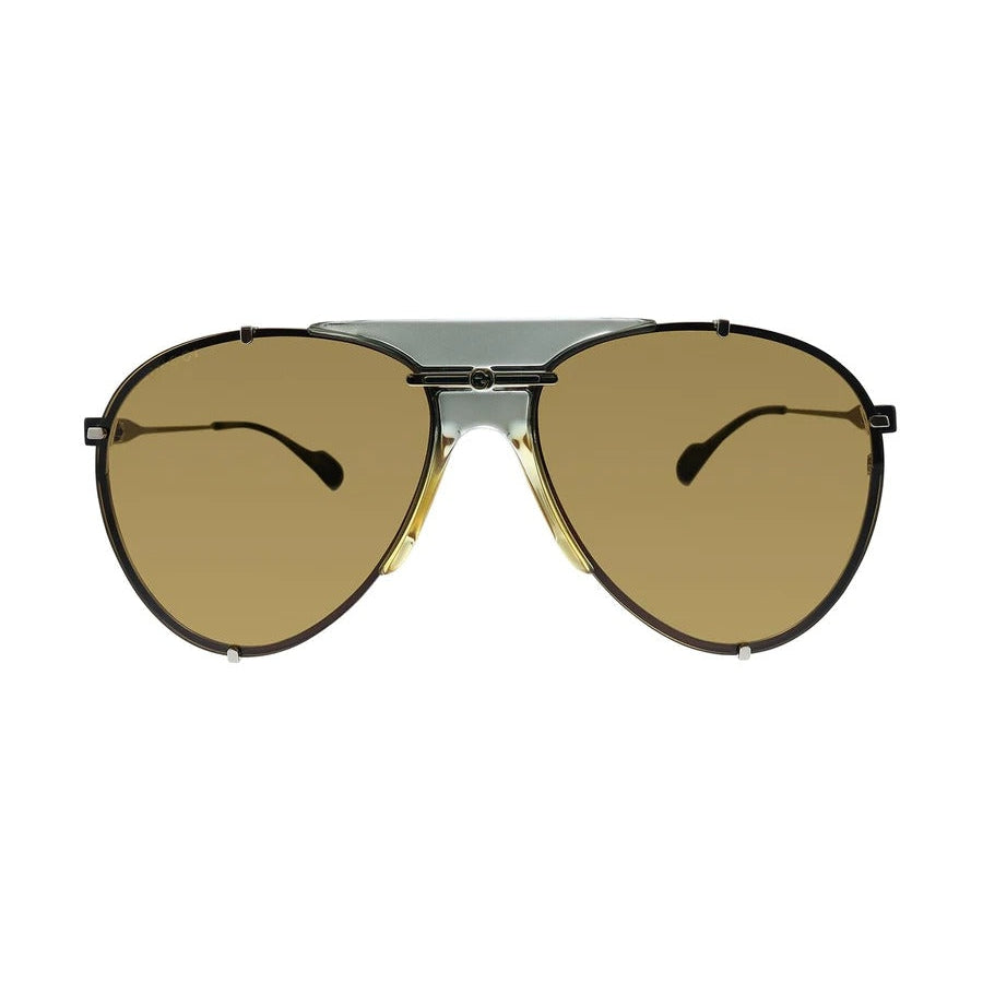 Gucci Aviator-Frame Metal Sunglasses GG0740S-003 Unisex