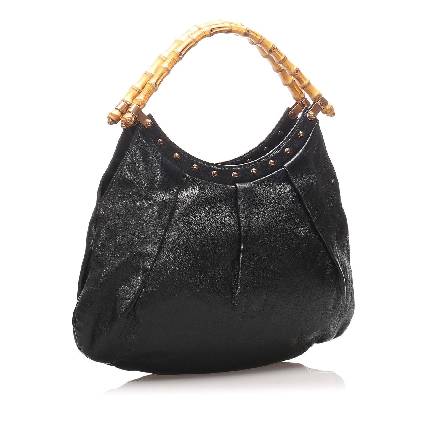Gucci Leather Bamboo Tote (SHG-10596)