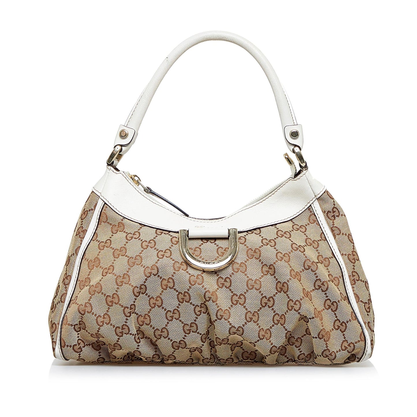 Gucci GG Canvas Abbey D-Ring Shoulder Bag (SHG-rFztis)