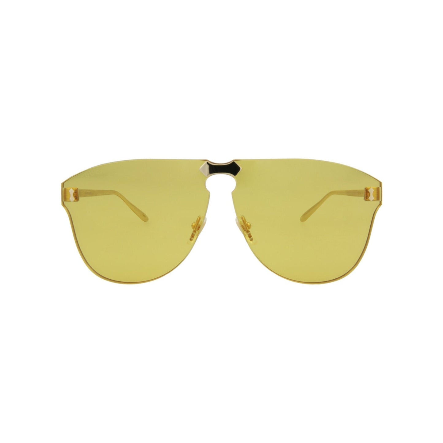 Gucci GG0354S Aviator Golden Metal Sunglasses Unisex (S) Unisex