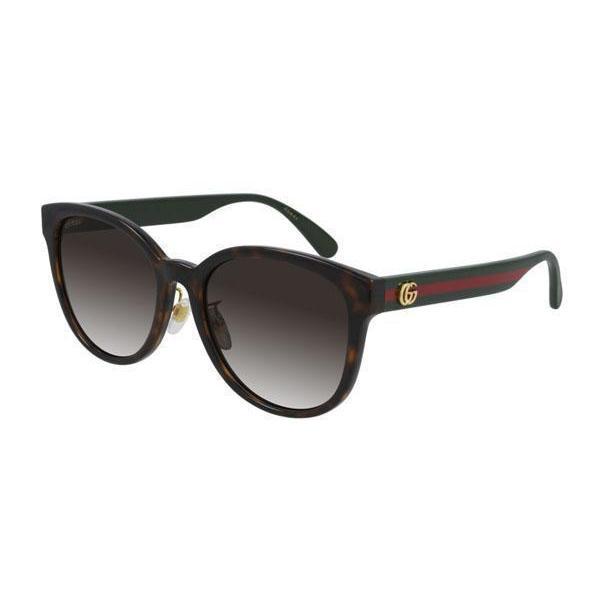 Gucci GG0854SK Sunglasses Havana / Brown Gradient (S) Women's