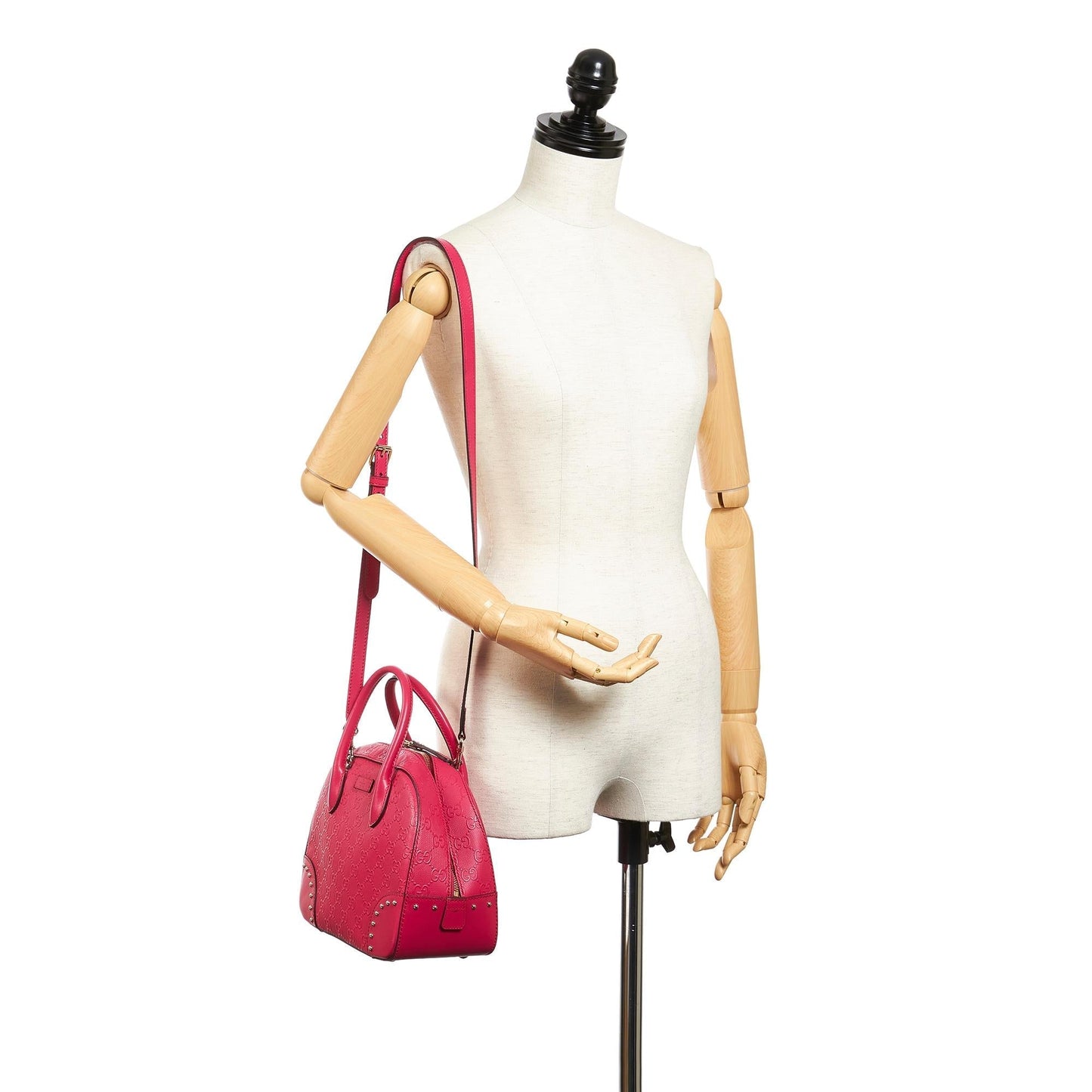 Gucci Guccissima Bright Leather Satchel