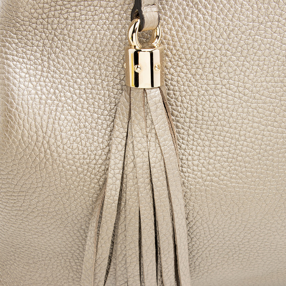Gucci Metallic Leather Soho Medium Shoulder Bag