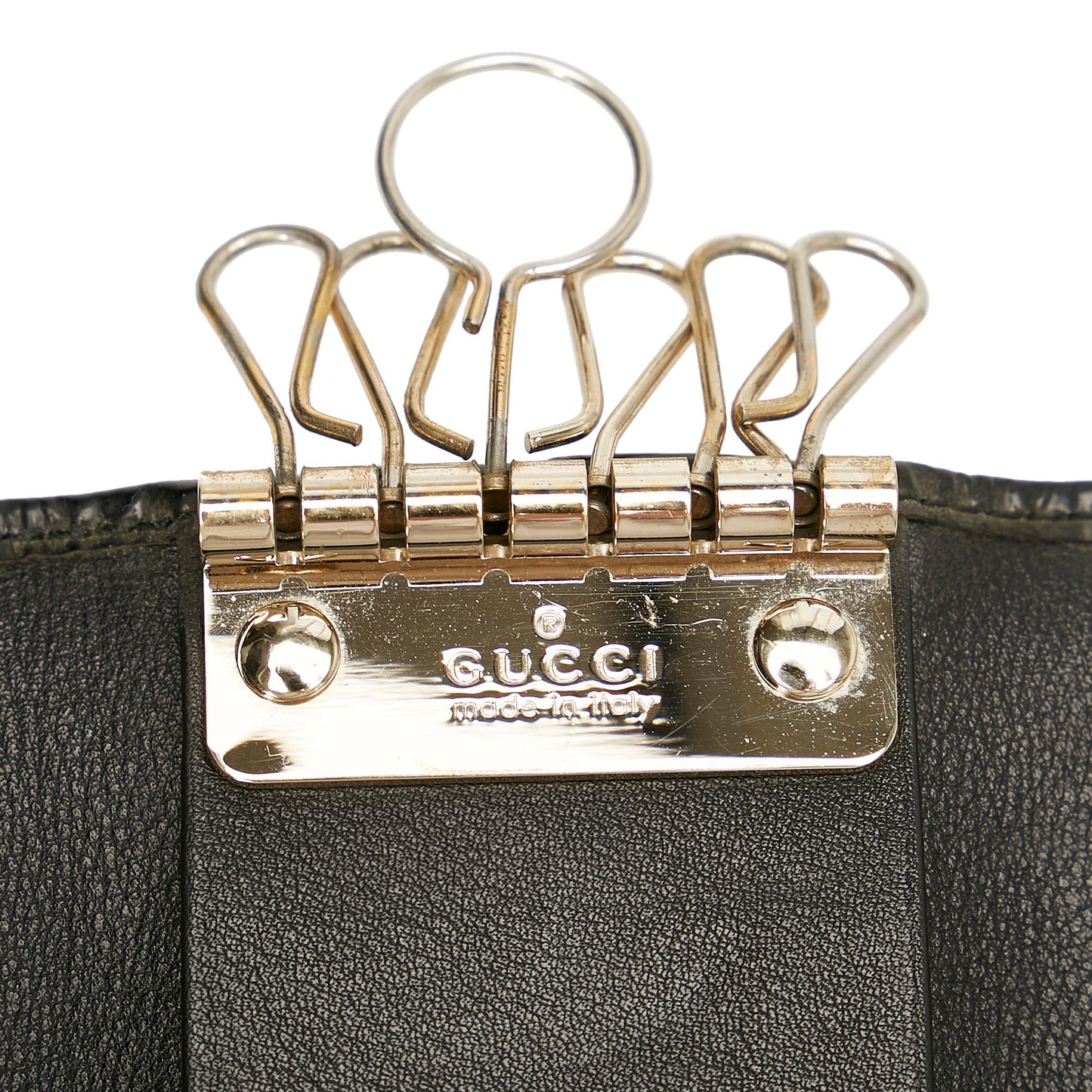 Gucci Microguccissima Nice Patent Leather Key Holder