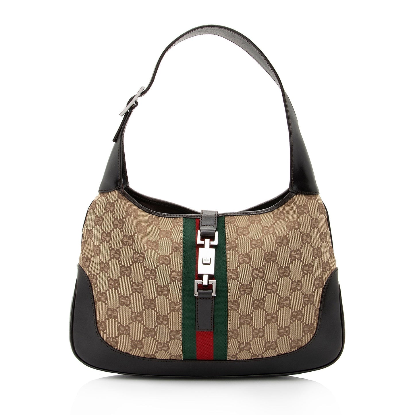 Gucci Vintage GG Canvas Jackie Hobo (SHF-0vIVSI)