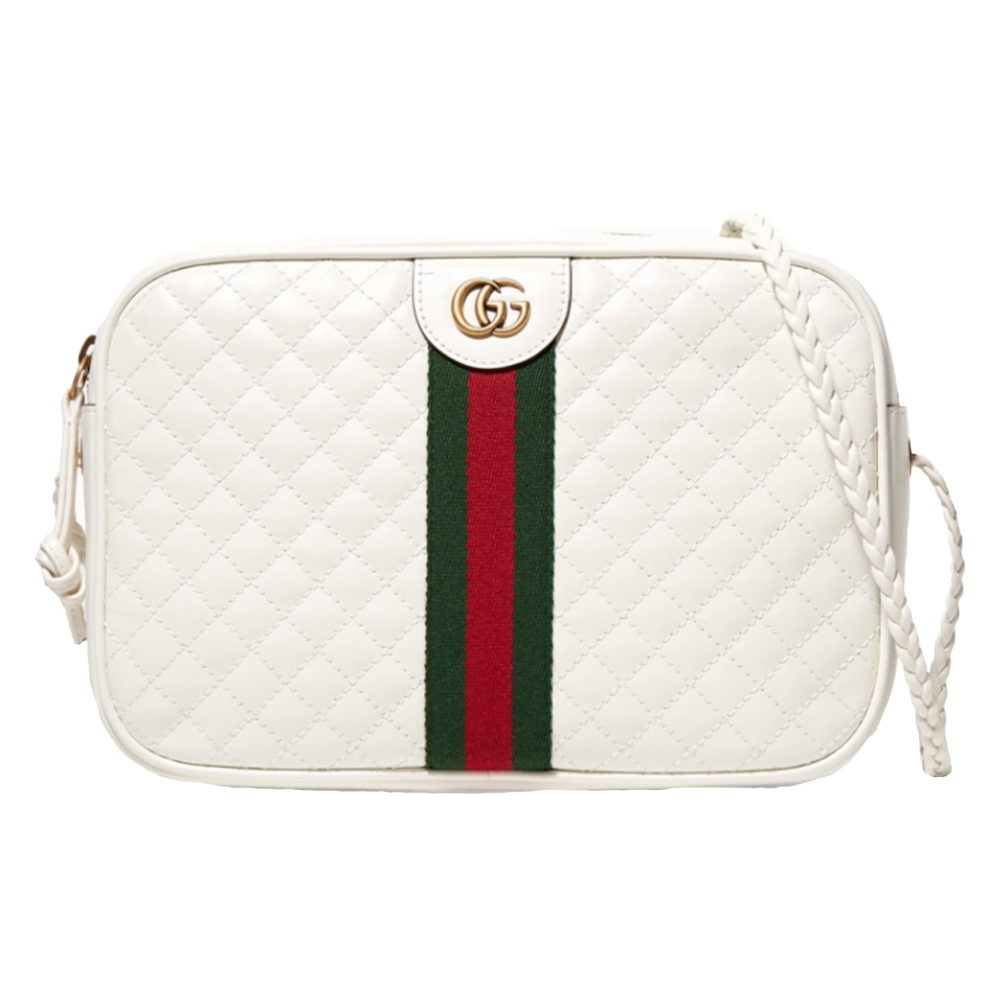 Gucci Small Quilted Shoulder Bag in White