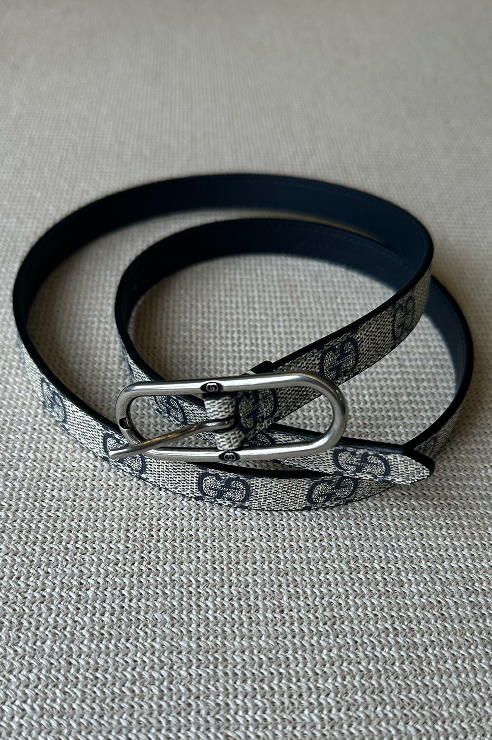GUCCI Jackie 1961 Thin Belt Supreme Canvas
