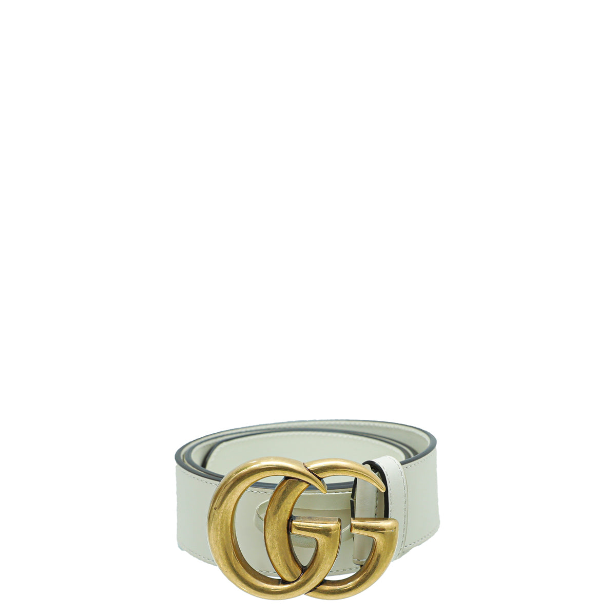 Gucci Off White Double G Buckle Belt 30