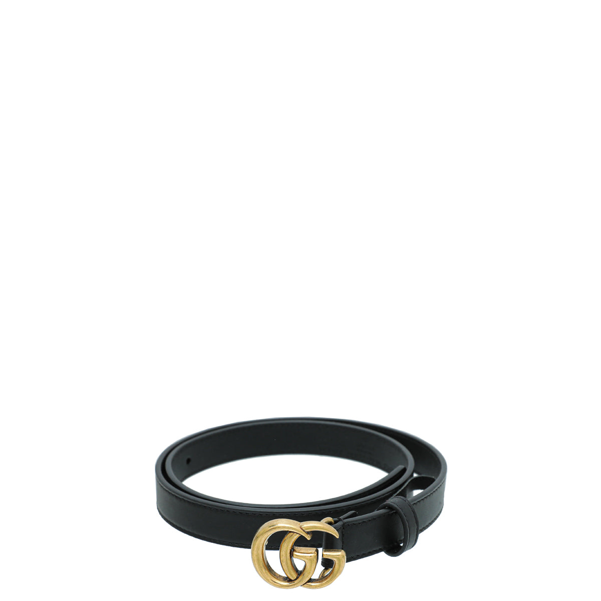 Gucci Black Double G Buckle Belt 30