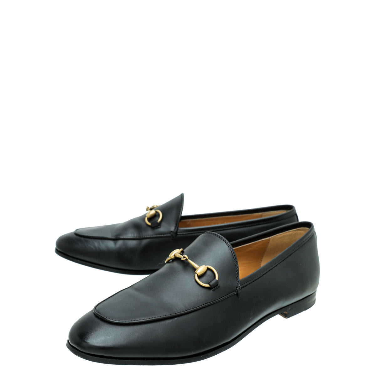 Gucci Black Jordaan Horsebit Loafer 39