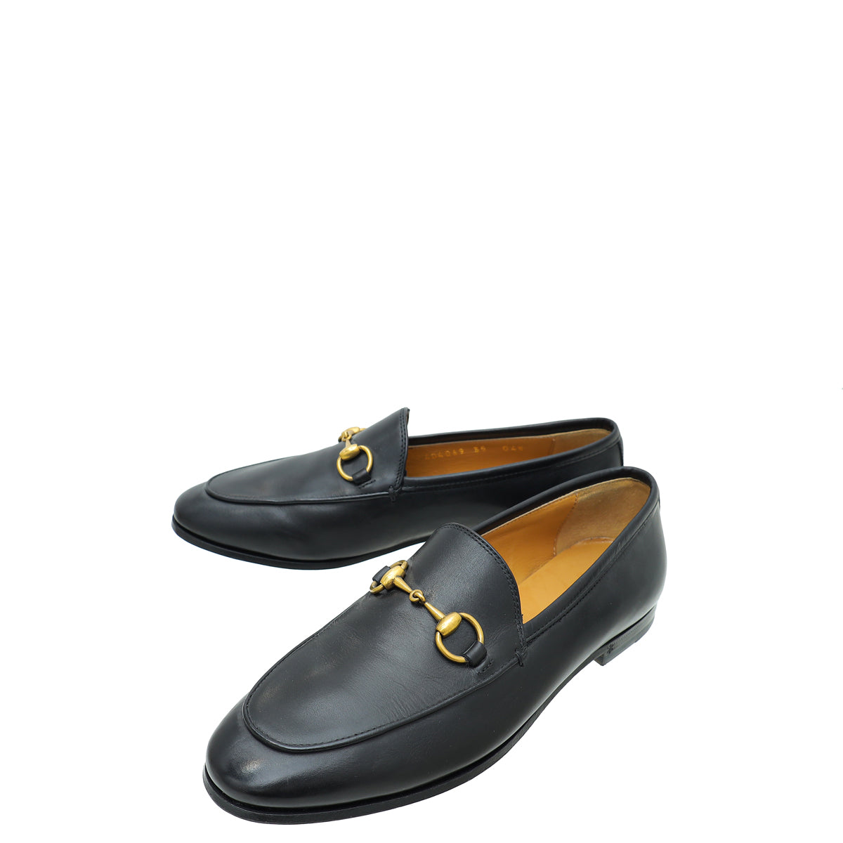Gucci Black Jordaan Horsebit Loafer 35