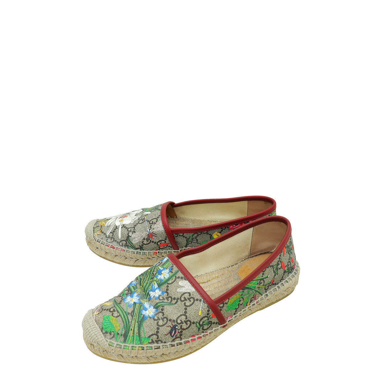 Gucci Multicolor Flora Espadrille Bag 37.5