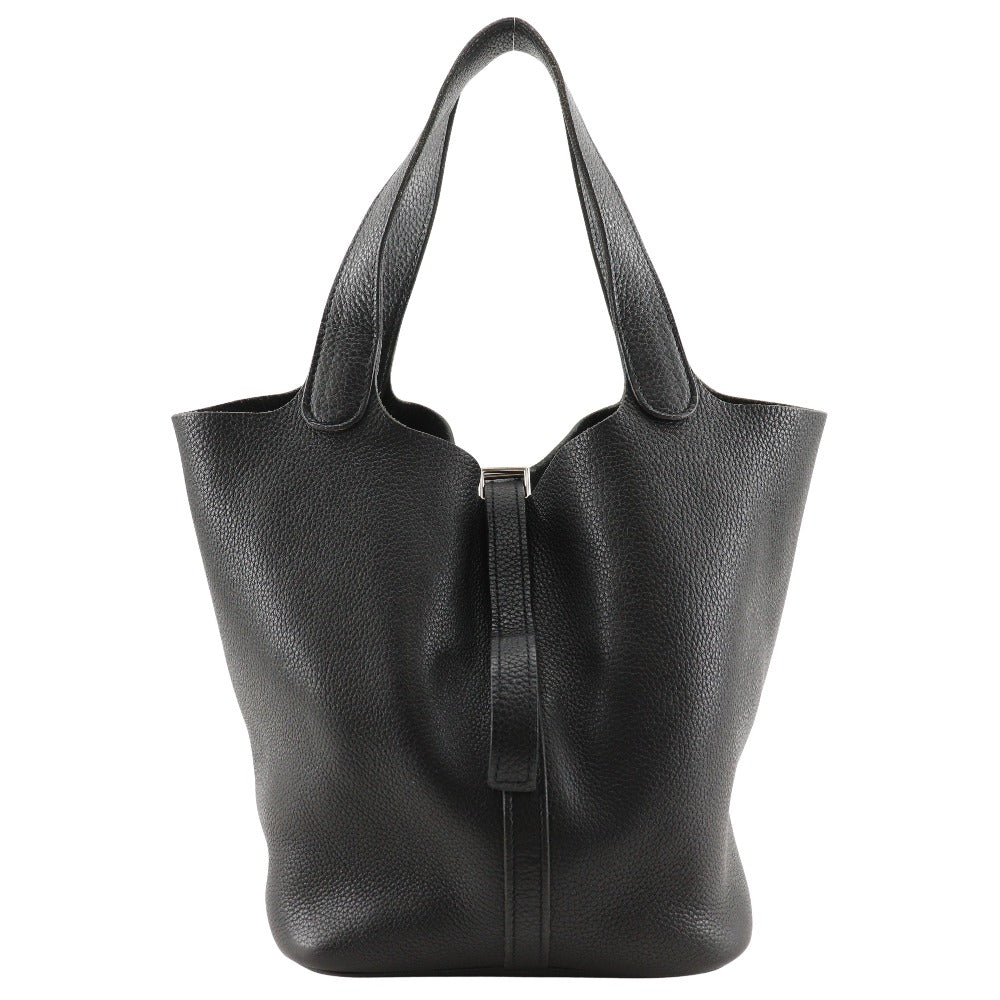 HERMES Handbag Taurillon Clemence black Picotan MM Women Used