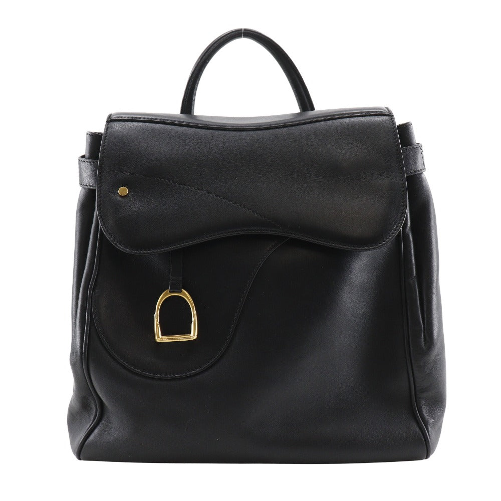 GUCCI Backpack Calfskin black vintage Old Gucci