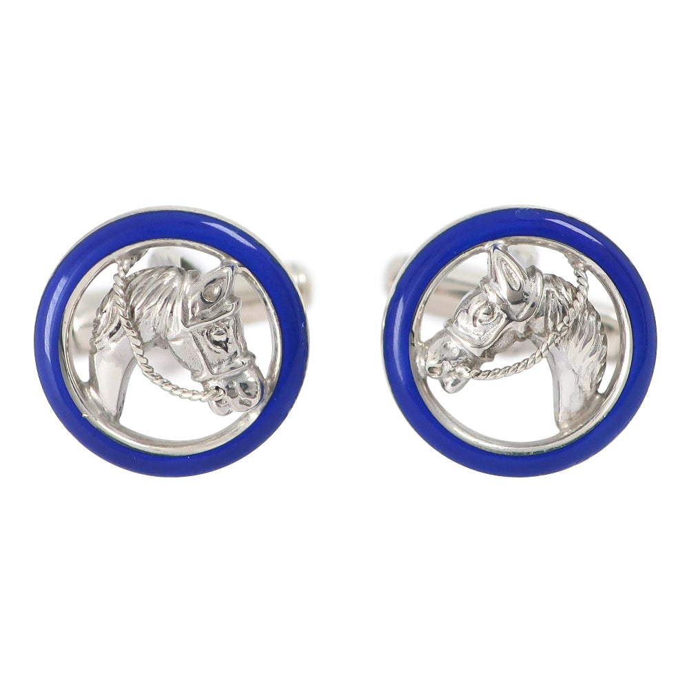 GUCCI cuffs Silver925, enamel Navy