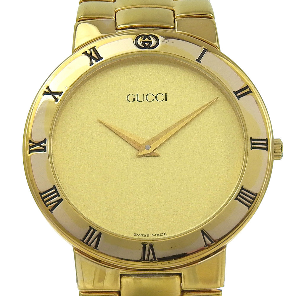 GUCCI Watches Quartz 3300.2.M Plated Gold gold vintage gold dial