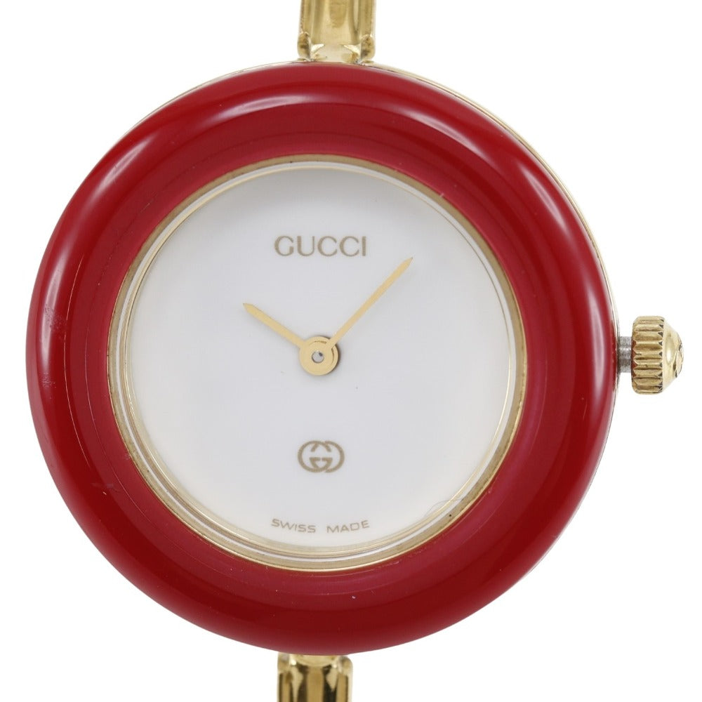 GUCCI Watches Quartz 11/12 Plated Gold gold Change bezel White dial