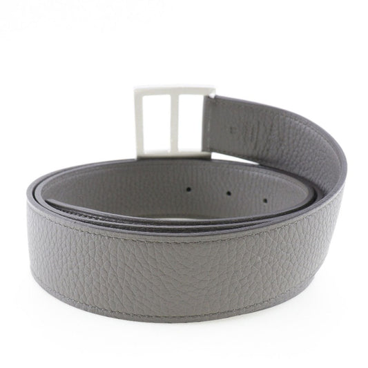 HERMES belt Taurillon Clemence gray Serie mens 95 Used