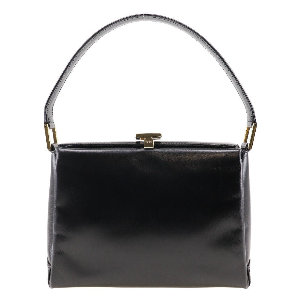 GUCCI Handbag leather black Old Gucci Women Used