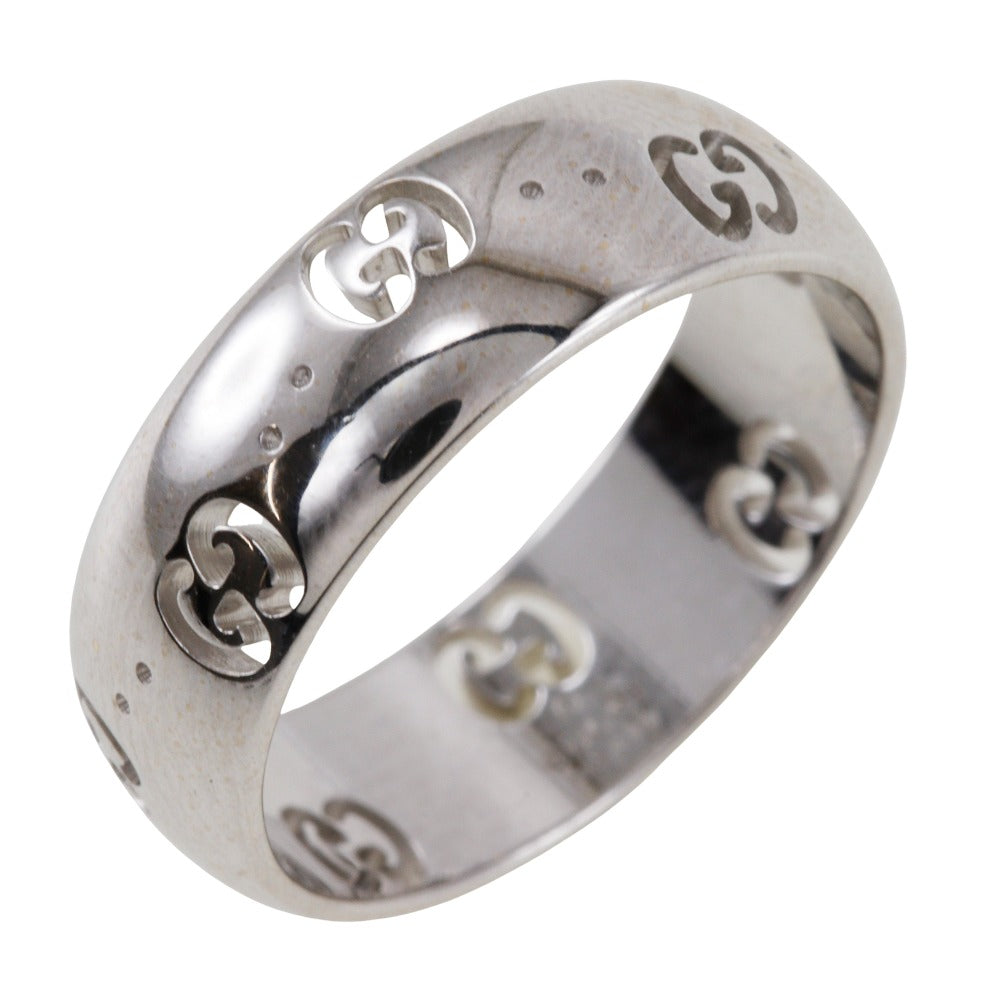 GUCCI Ring K18 white gold Silver icon Women 12 Used