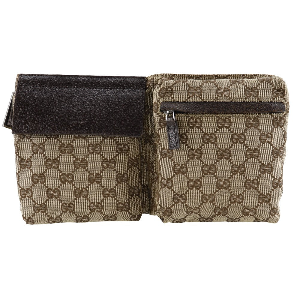 GUCCI Waist bag 28566 GG canvas beige Body bag mens(Unisex) Used