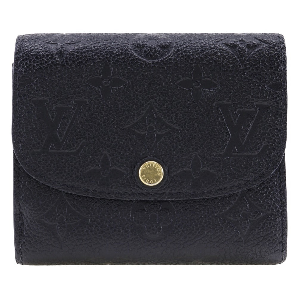 LOUIS VUITTON Bifold Wallet M64148 Monogram Ann Platt black Portefeuille Arianne