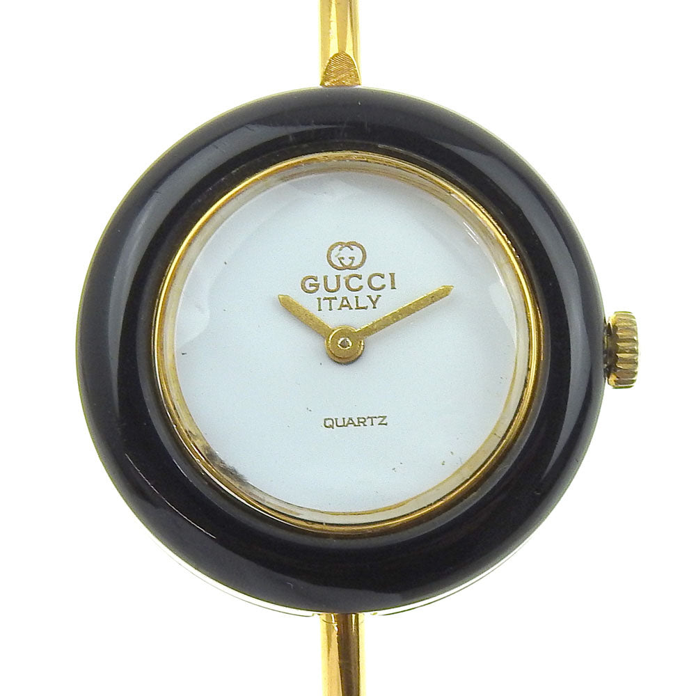 GUCCI Watches Quartz Plated Gold gold Change bezel White dial