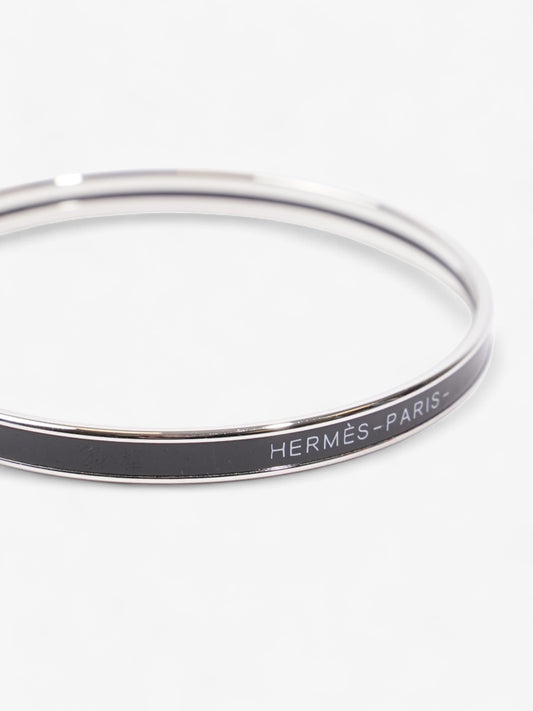 Hermes Uni Bangle Black / Palladium Palladium 65