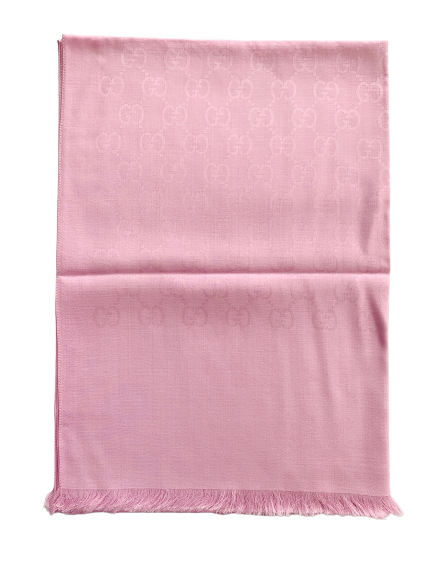 Gucci Monogram GG Long Scarf in Rose Pink