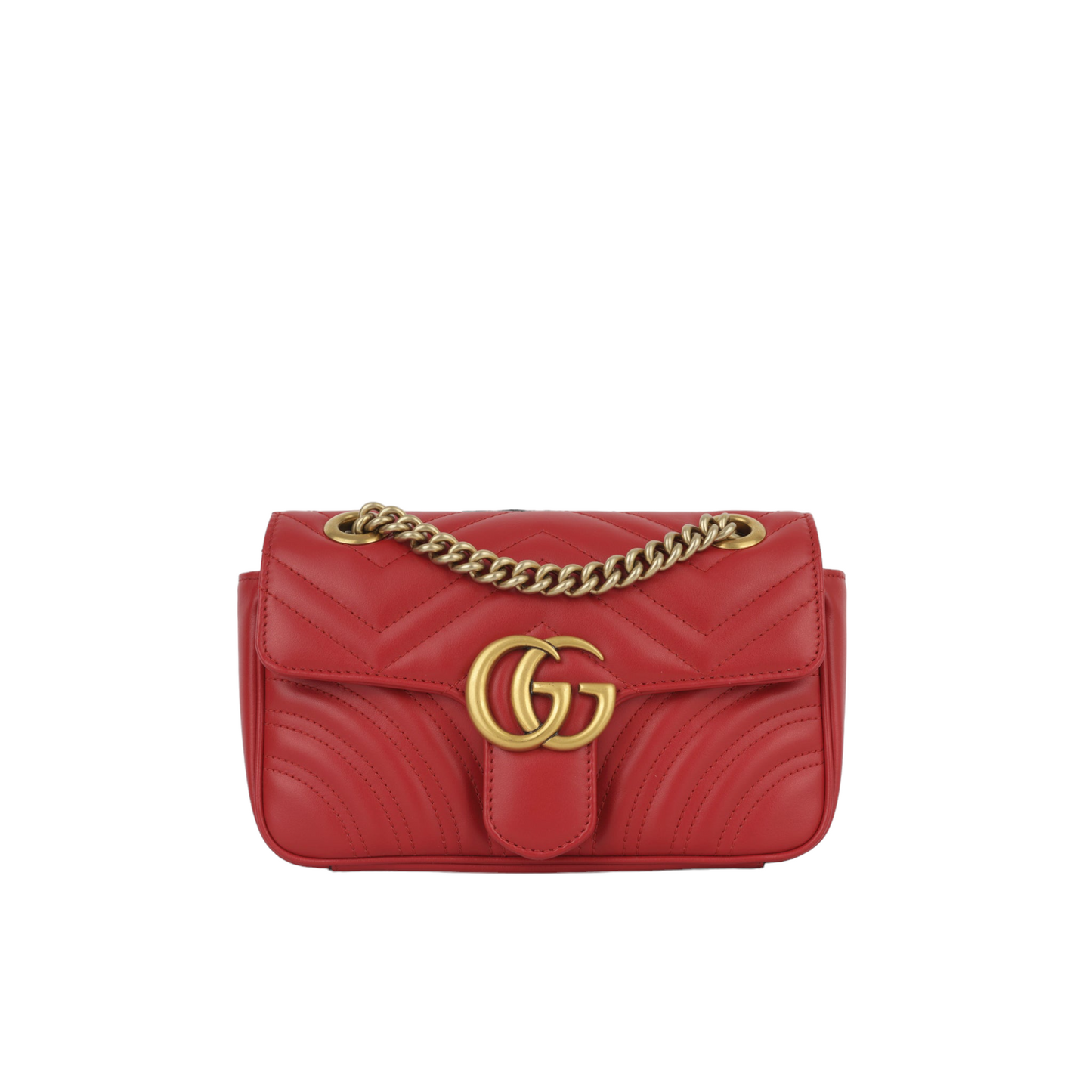 Gucci Mini Marmont - Red Calfskin (NWT)
