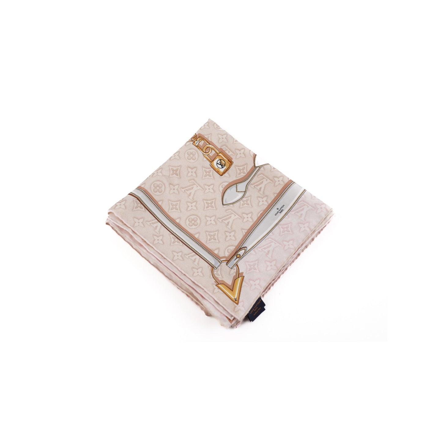 Louis Vuitton Carre 90 x 90 Silk Scarf Light Pink