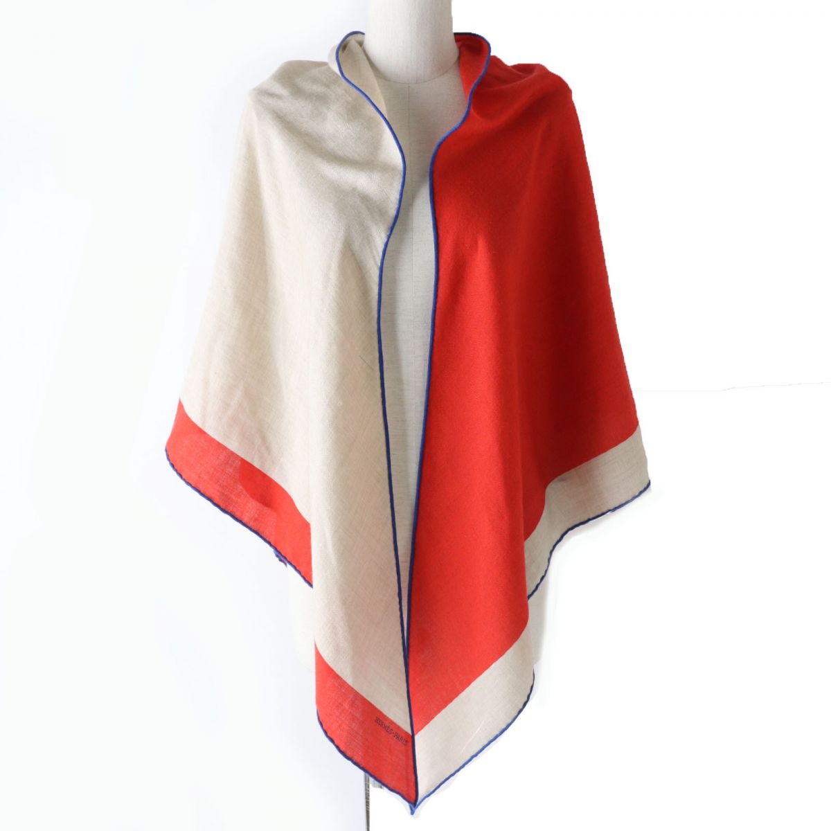 HERMES scarf cashmere multicolor