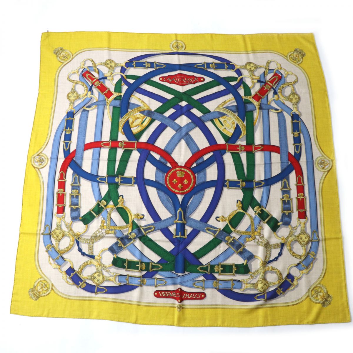 HERMES shawl Main: 70% cashmere, Main: 30% silk multicolor Women Used