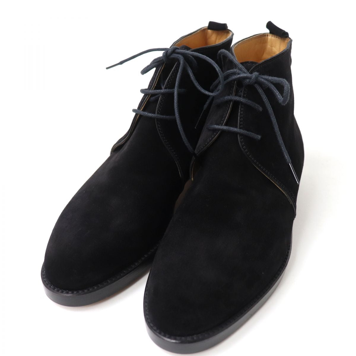 HERMES boots Suede leather black 36