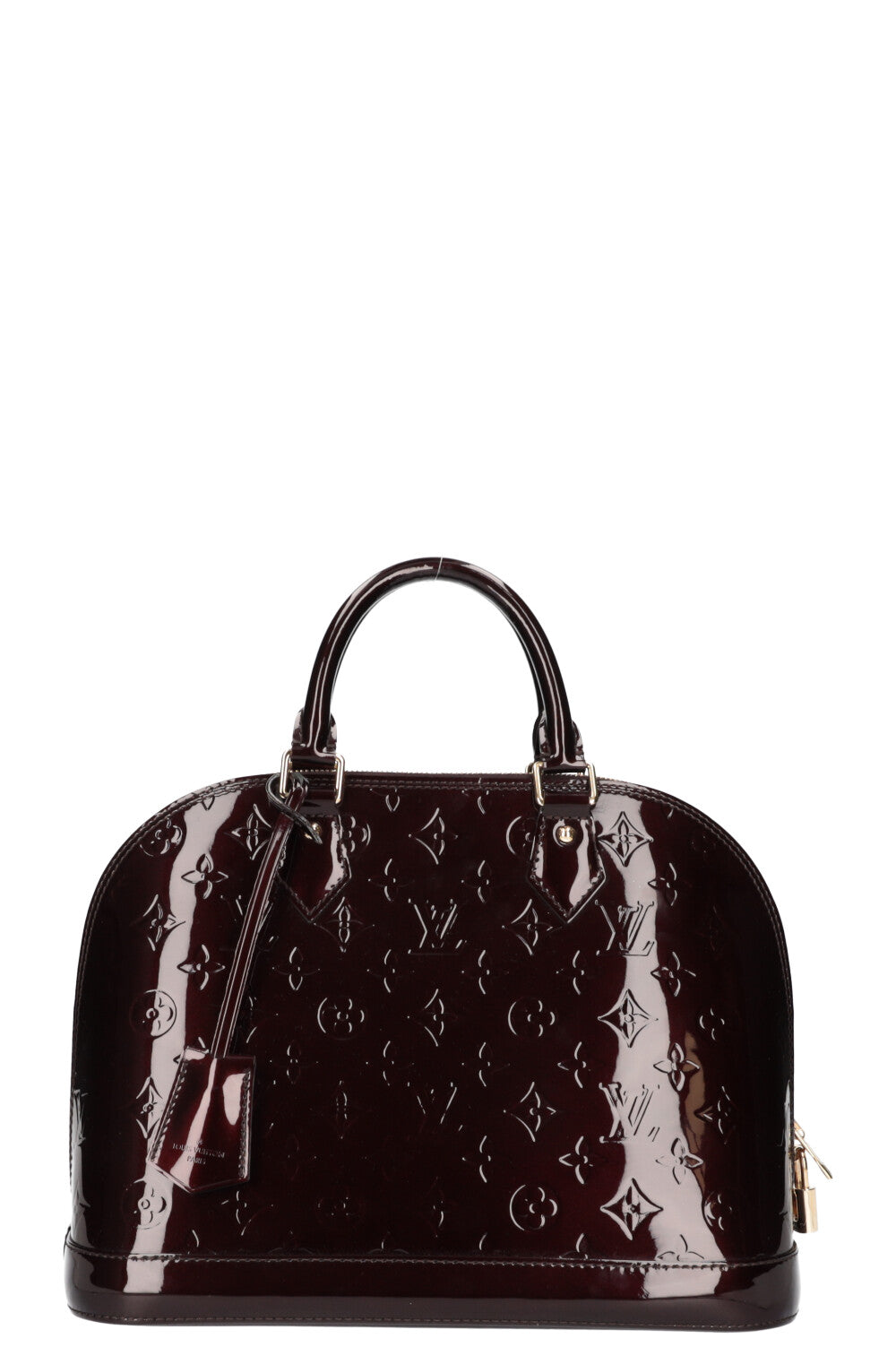 LOUIS VUITTON Alma Bag Vernis Amarante
