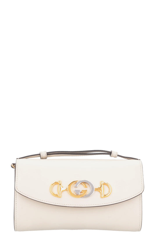 GUCCI Zumi Top Handle Wallet On Chain White